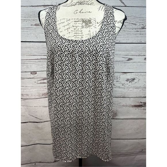 Cabi size large tan and black animal print sleeveless blouse - 3089 - Picture 1 of 4